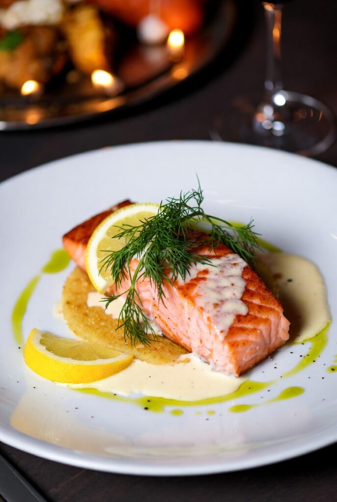 Łosoś w sosie cytrynowym Łosoś w sosie cytrynowym