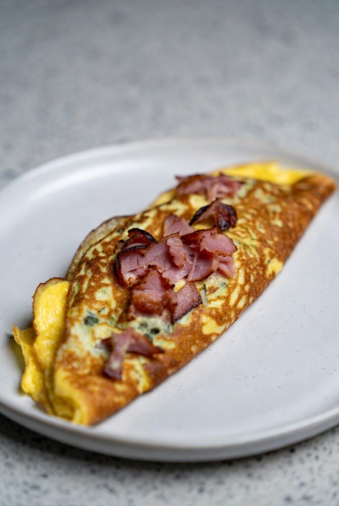 Omlet z szynką omlet z szynką