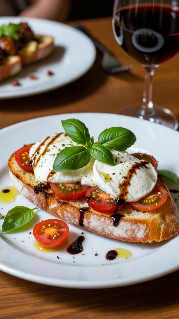 Bruschetta z mozzarellą